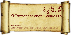 Öszterreicher Samuella névjegykártya